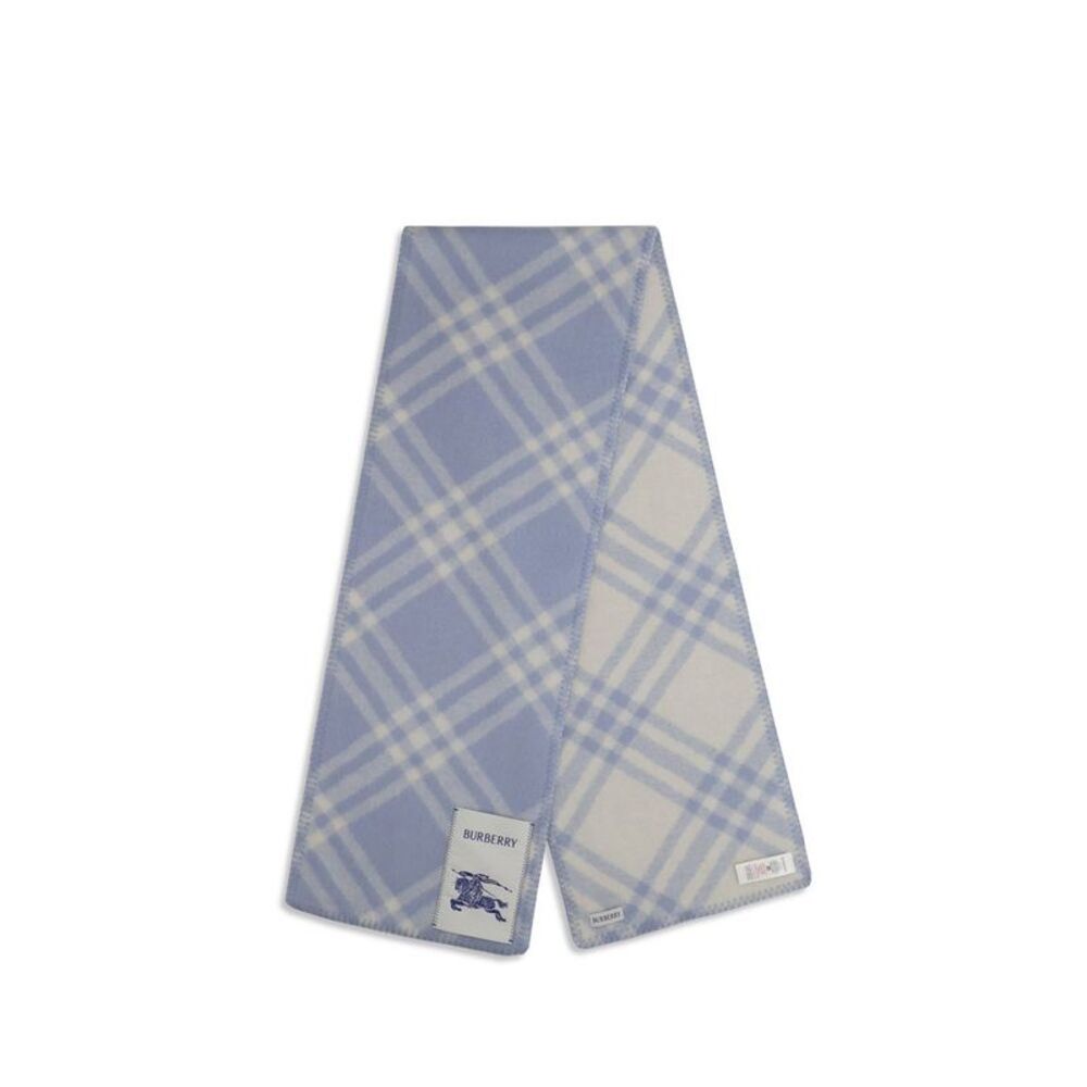 Burberry Blue Wool Oves Aries Men's Scarf - Picture 2 of 3
